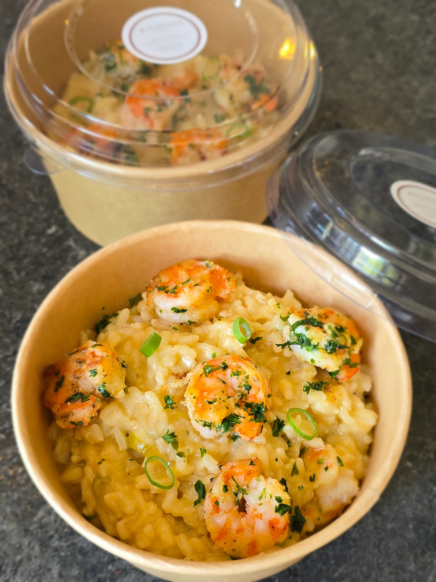 Risotto crémeux aux crevettes