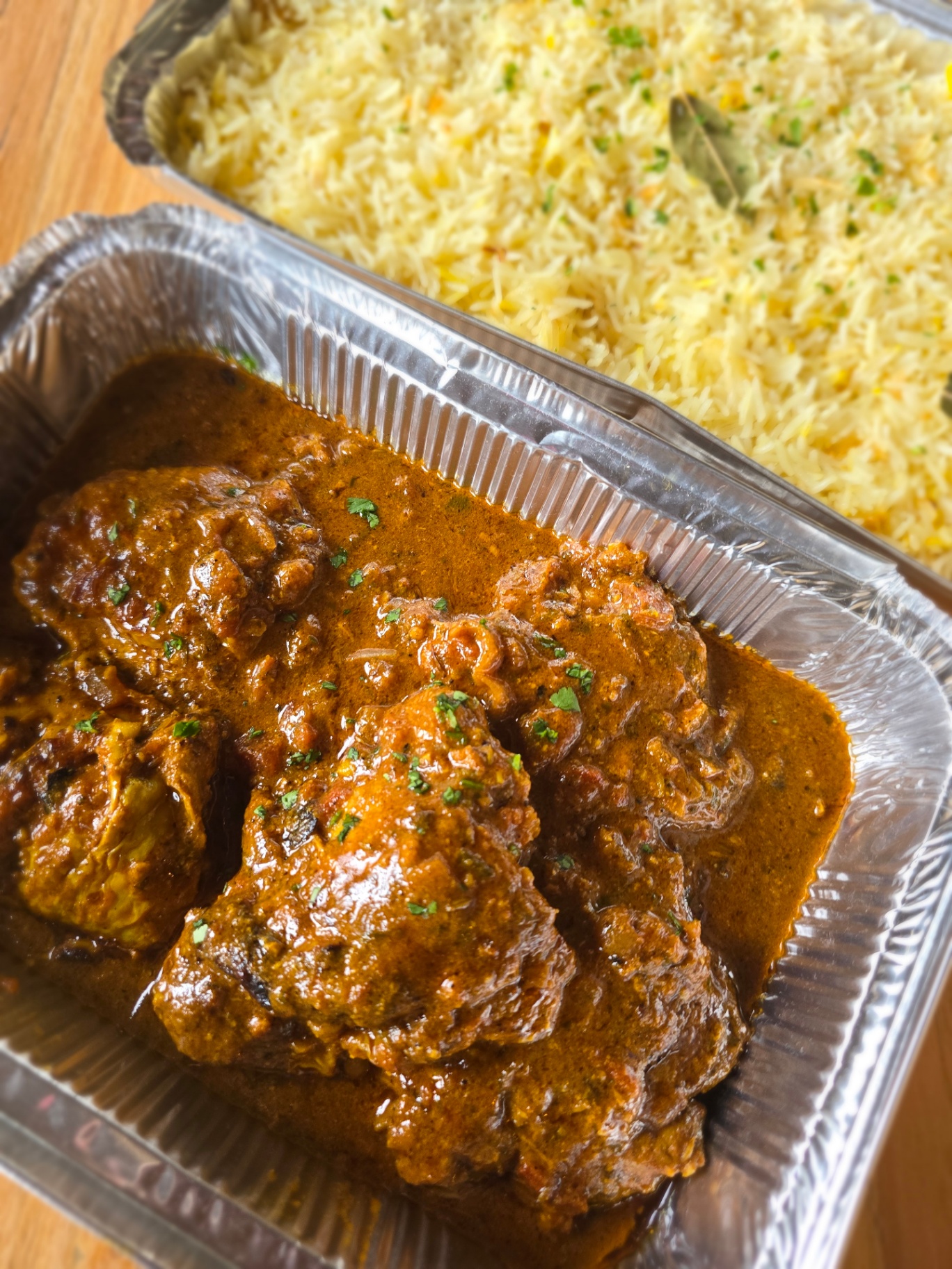 Poulet tikka massala et riz basmati