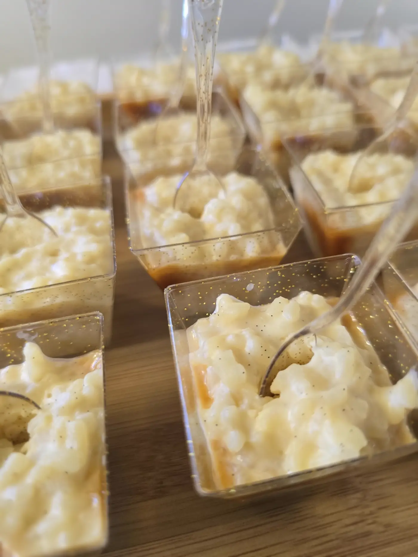 Riz au lait et coulis caramel beurre salé